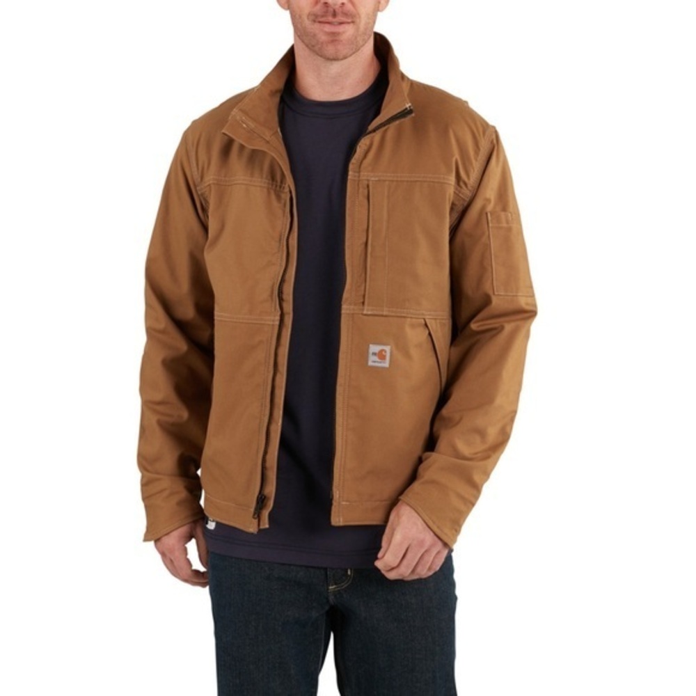 Carhartt Fire Resistant mens size XL brown work jacket